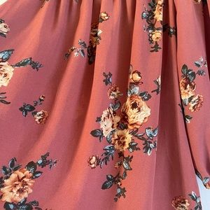 Floral off the shoulder women’s top XL